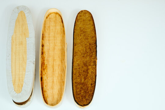 Burned Cajeta produced in the town of Sayula, Mexico, Confection of thickened syrup made of sweetened caramelised milk in a wooden container 