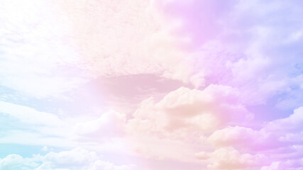 Beautiful pastel sky and dreamy romance