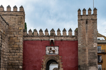 It's Alcazar Wall in Seville, Spain