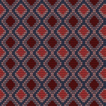 Classic knitted bohemian seamless pattern background