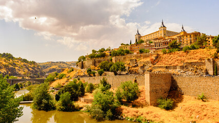 Fototapeta na wymiar Historic City of Toledo and the Alcazar, UNESCO World Heritage of Spain