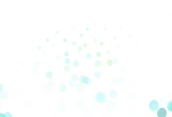 Light Blue, Green vector background with bubbles.