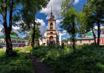 View of the old churches of the city of Suzdal. Vladimir region, Russia.