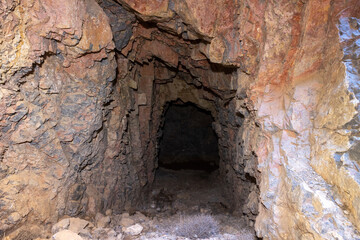 gallery of the old mines of Beninar (Spain)

