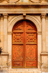 Door to the church in Spain