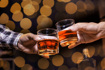 whiskey, for a friendly party in a bar or a restaurant.