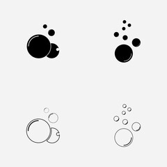 Bubble  icon vector