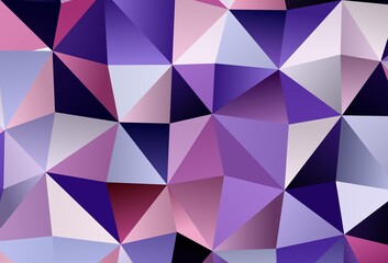 Light Purple, Pink vector pattern with polygonal style.