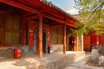 It's Pagoda at the Authentic Shaolin Monastery (Shaolin Temple), a Zen Buddhist temple. UNESCO World Heritage site