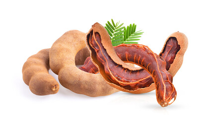 tamarind isolated on white background