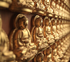 Fototapeta premium golden buddha statue
