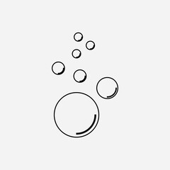 Bubble  icon vector
