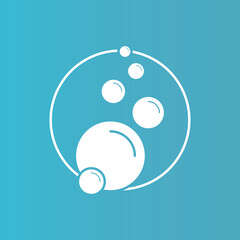 Bubble  icon vector