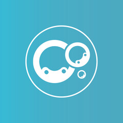 Bubble  icon vector