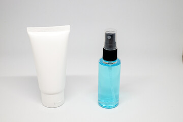 70% Ethyl Alcohol and gel in portable package