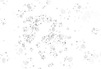 Light Gray vector template with chaotic shapes.