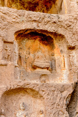 It's Longmen Grottoes ( Dragon's Gate Grottoes) or Longmen Caves.UNESCO World Heritage of tens of thousands of statues of Buddha and his disciples