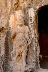 It's Longmen Grottoes ( Dragon's Gate Grottoes) or Longmen Caves.UNESCO World Heritage of tens of thousands of statues of Buddha and his disciples