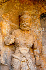 It's Longmen Grottoes ( Dragon's Gate Grottoes) or Longmen Caves.UNESCO World Heritage of tens of thousands of statues of Buddha and his disciples