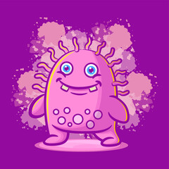 Cute cartoon monster
