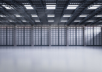 Interior empty factory