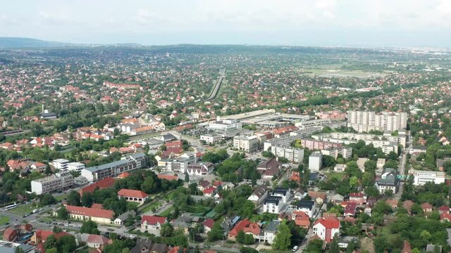 Erd, Hungary aerial view in summer.