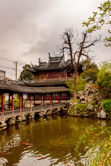 It's Yu or Yuyuan Garden (Garden of Happiness), an extensive Chinese garden located Old City of Shanghai, China
