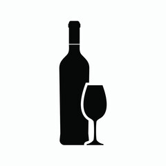 wine icon vector sign  symbol