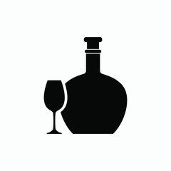 wine icon vector sign  symbol