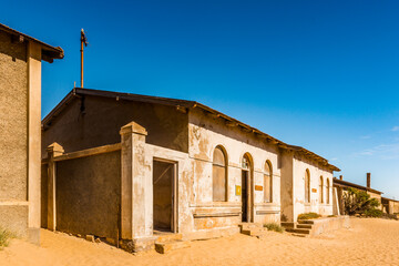 Kolmanskop (Coleman's hill), a ghost town in the Namib desert