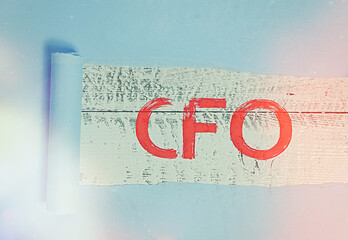 Word writing text Cfo. Business photo showcasing chief financial officer managing the financial actions of company