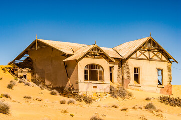 Kolmanskop (Coleman's hill), a ghost town in the Namib desert