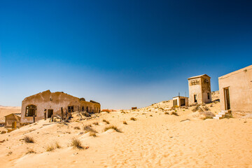 Fototapeta na wymiar Kolmanskop (Coleman's hill), a ghost town in the Namib desert