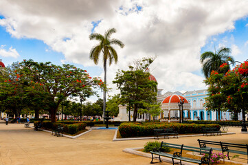 Architecture of Cienfuegos, Cuba.