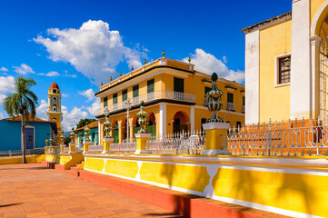 Plaza Mayor of Trinidad, Cuba. UNESCO World Heritage