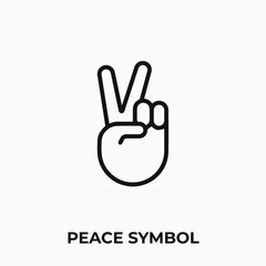 peace symbol icon vector. peace symbol sign symbol