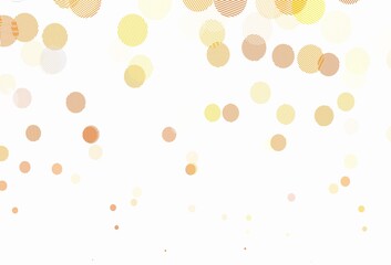 Light Orange vector texture with disks.