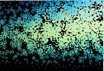 Dark Blue, Yellow vector pattern with chaotic shapes.