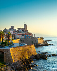 Historic Center of Antibes, French Riviera, Provence, France. - obrazy, fototapety, plakaty