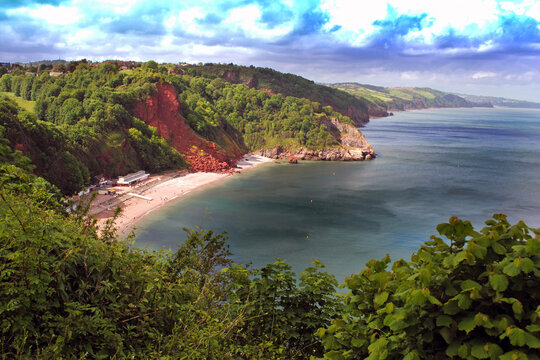 Oddicombe Beach Babbacombe Bay Devon
