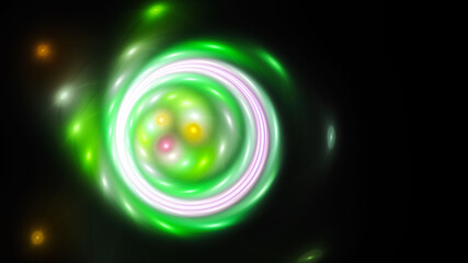 3D Abstract fractal background.