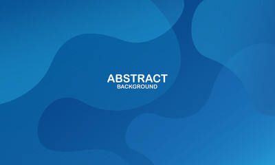 Liquid color background design. Blue elements with fluid gradient. Dynamic shapes composition. Vector illustration