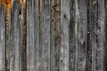 Fototapeta premium close-up of the wall of the old planks