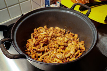 
Delicious shawarma in casserole