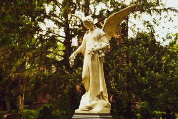 Friedhof-Statue, Fotografie