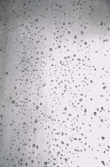 Water drops texture on gray metal, drops on metal surface background.