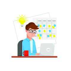 Guy who works as a programmer