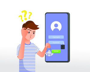 Guy who forgets his own password to login to the application