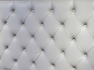 Upholstered furniture panel. Leather headboard