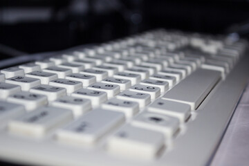 Keyboard. Russian language. Keyboard Background.